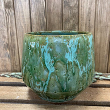 Kép betöltése a galériamegjelenítőbe: _Harris kerámia kaspó, zöld 14cm - Tropical Home