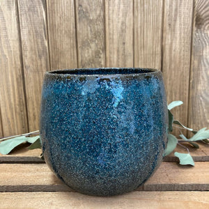 _Kerámia kaspó "Odile" petróleum 12cm - Tropical Home 